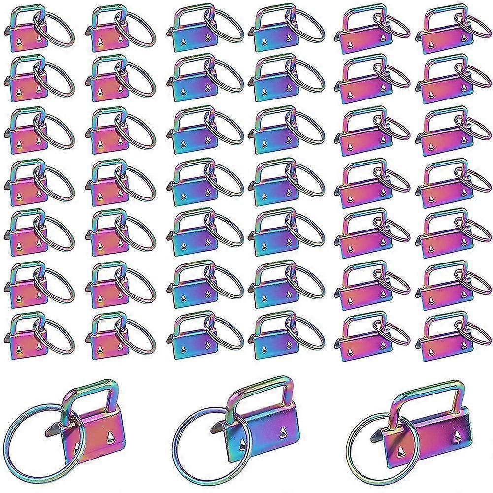 1 Inch Key Chain Hardware With Key Ring For Webbing Wristlets Fabric Key Lanyard Clasp Supplies (20