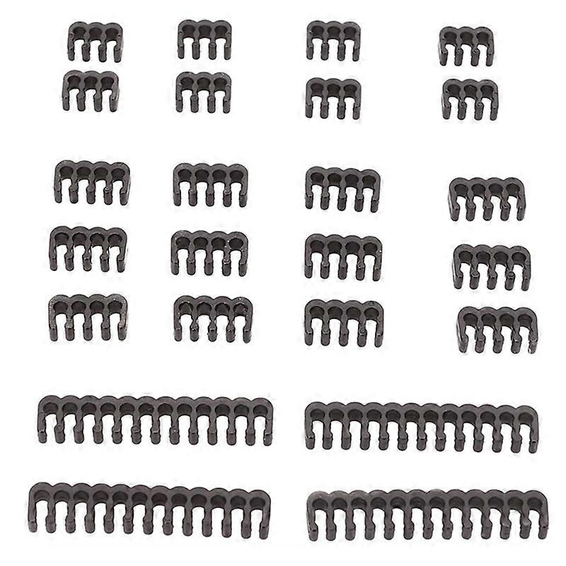 24Pcs/Set PP-Kabelkamm Wiederverwendbare 6/8/24Pin Computer-Stromkabelklemme Organizer-Kabelverwaltung für Desktop KAESI