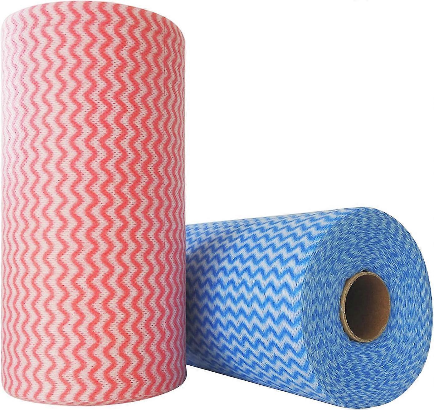Cloth Rolls, Reusable Cleaning Cloths,2 Rolls 100 Sheets