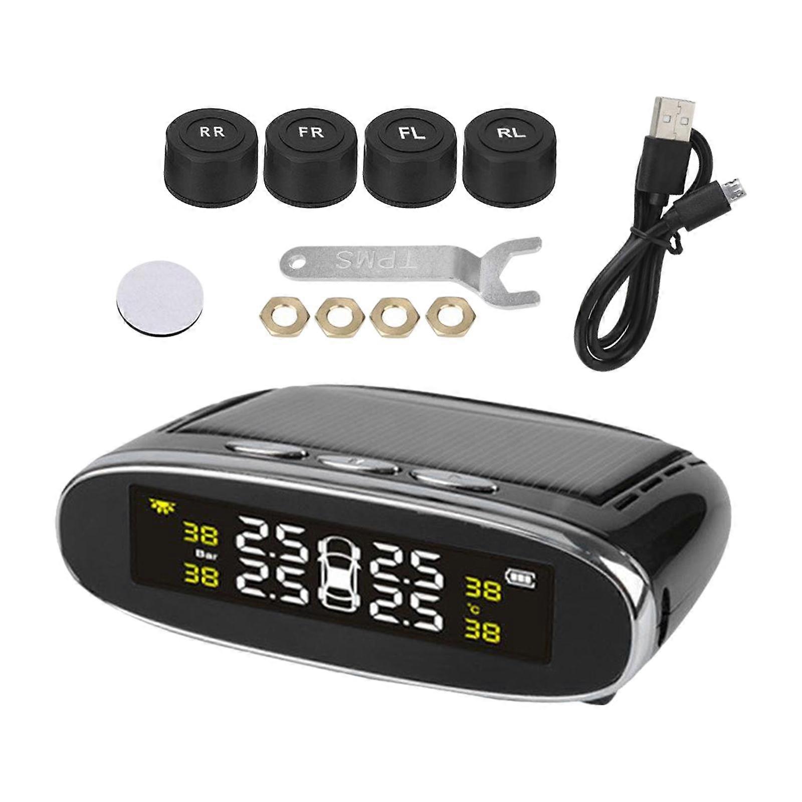 Car Tire Pressure Monitor Tyre Detection System Real-Time External Sensor