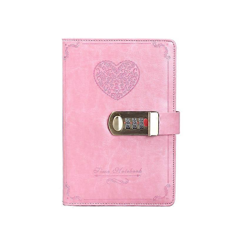 Lock Diary Vintage Lock Journal Refillable Personal Locking Diary Romance Leather Locking Writing Notebook