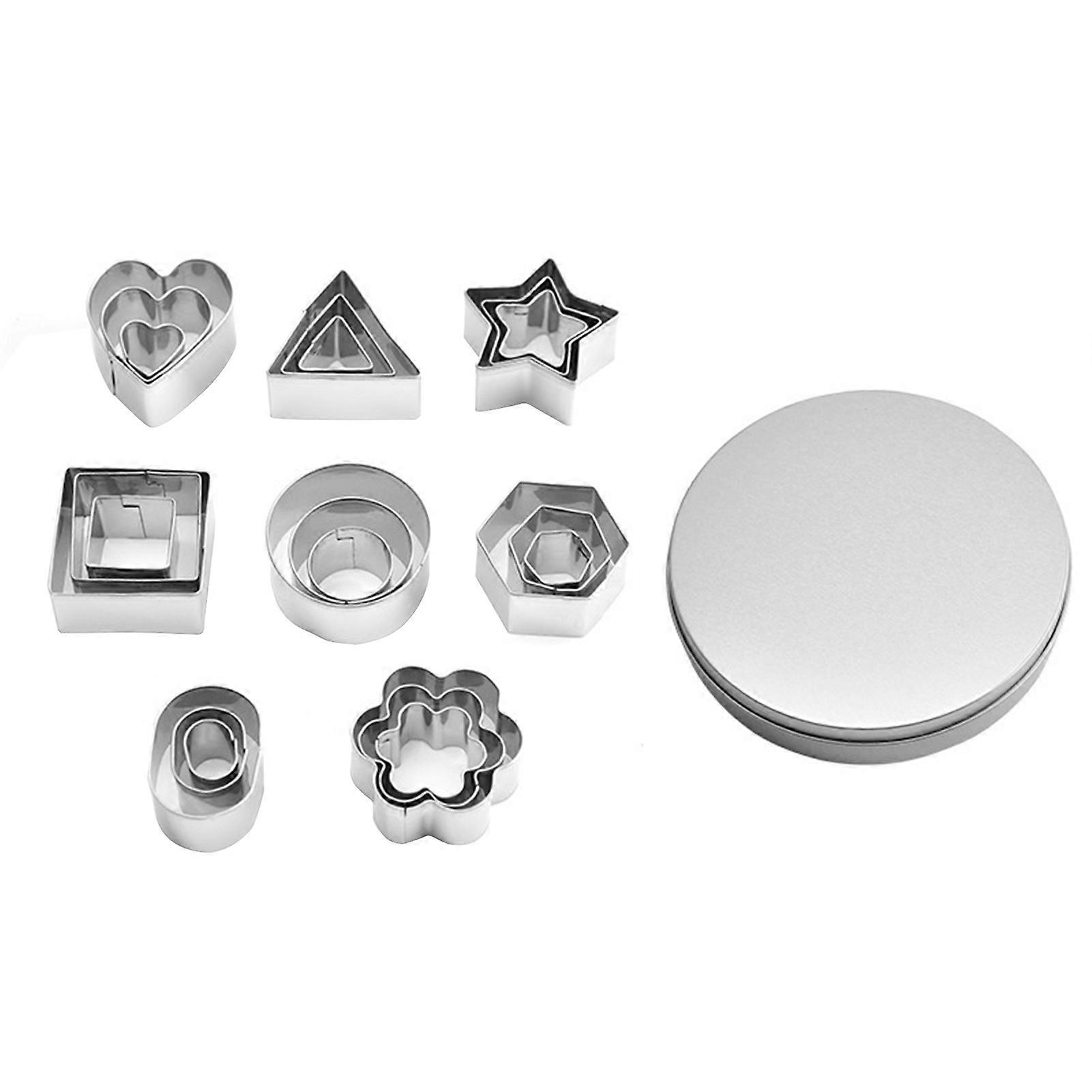 24Pcs/Set Baking Molds Multi-shapes Convenient to Use Mini Kitchen Pastry Mould Accessories for Kids KAESI