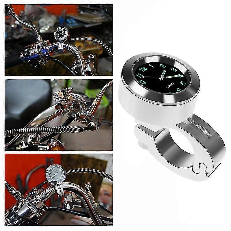 Motorcycle Handlebar Clock Mini Motorcycle Clock Watch Waterproof 7/8 Motorcycle Accessory Handlebar