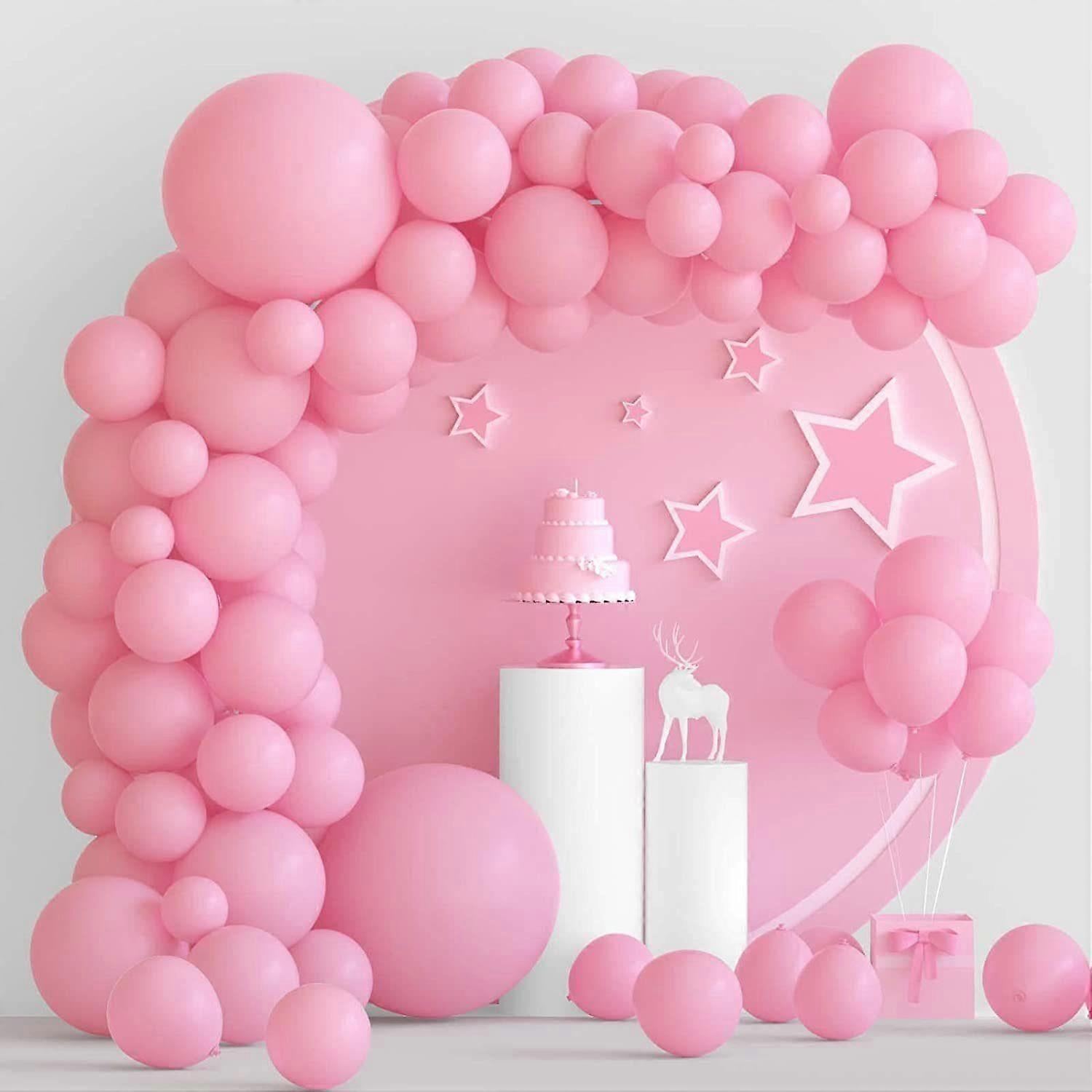 Pink balloons 102 pieces balloons