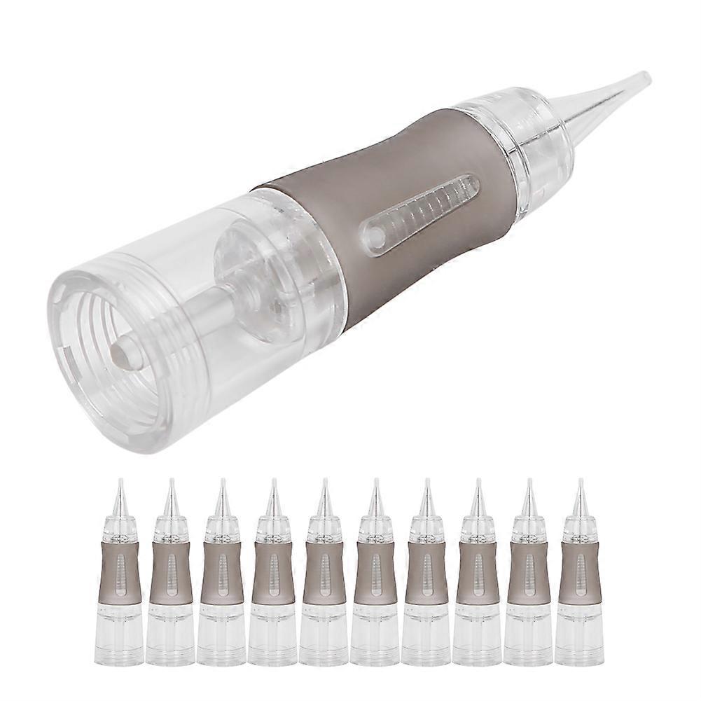 10pcs Disposable Eyebrow Tattoo Needles Microblading SemiPermanent Makeup Cartridge Needles(1R0.3 )