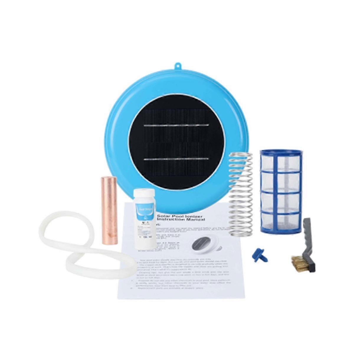 Solar Pool Ionizer Copper Silver Ion Swimming Pool Purifier Algae Resistance Lower Chlorine Outdoor