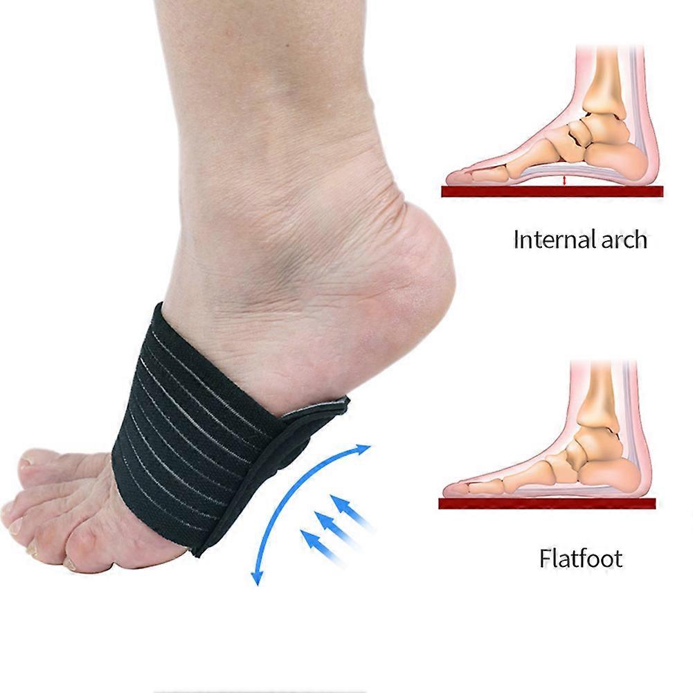 1/2pair Magnet-Powered Flat Foot Support Insoles