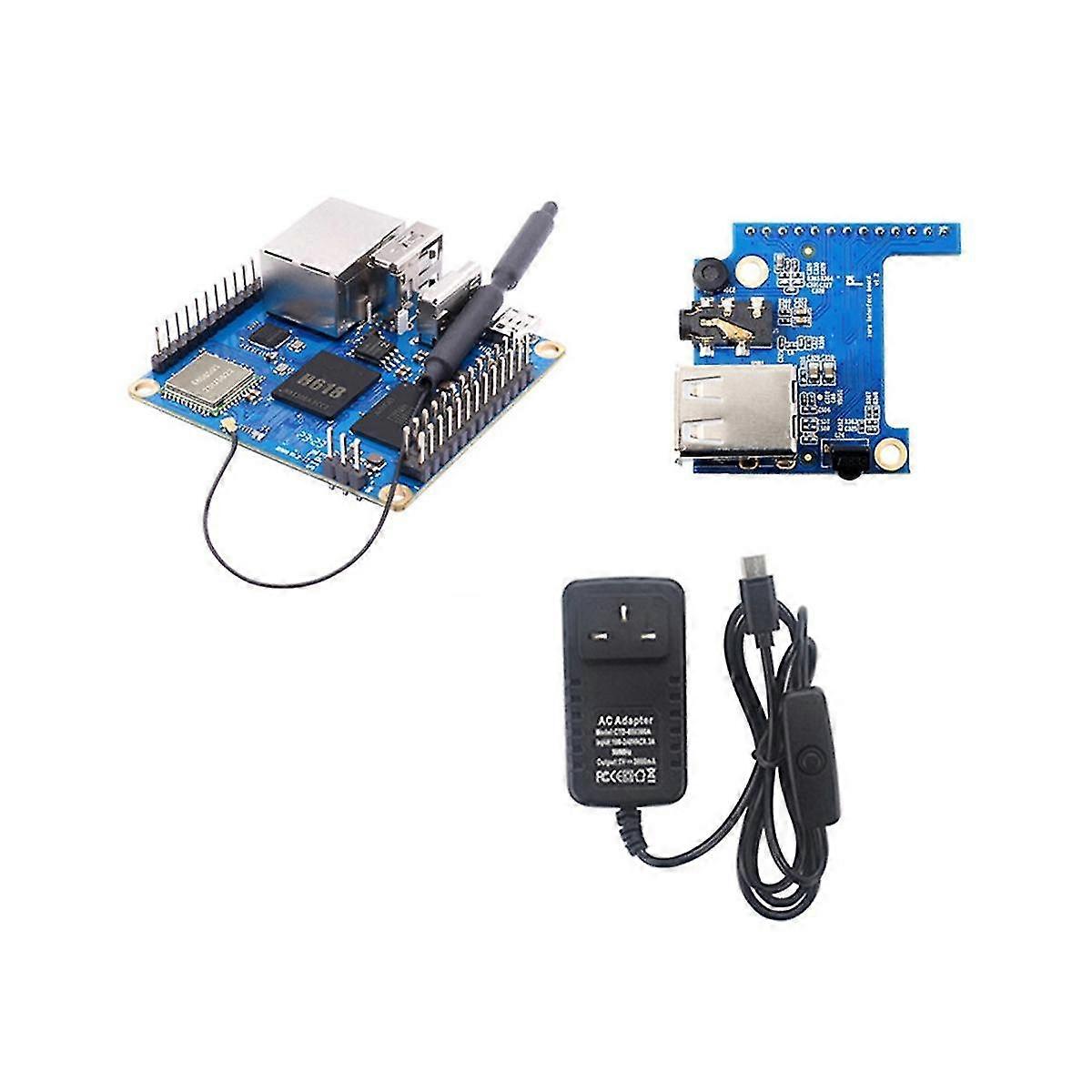 Per Zero3 Development Board 4gb pacchetto Ram H618 Wifi5+BT 5.0 Gigabit Lan per Android 12 Debian12 con spina UK