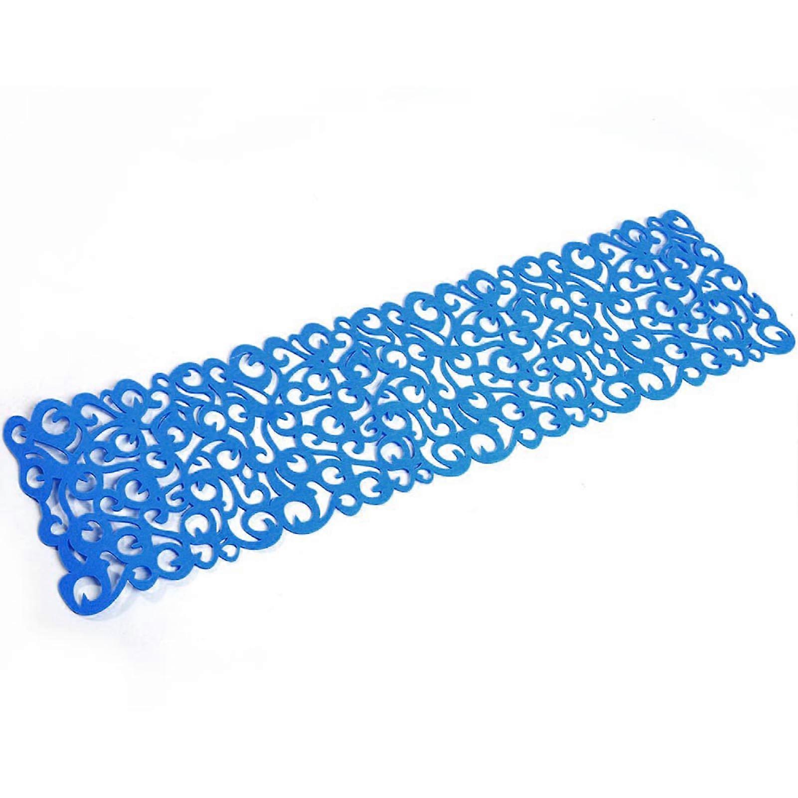 Blue Rectangle Shape Felt Tablecloth Runner Placemats Table Mats Household Decorations