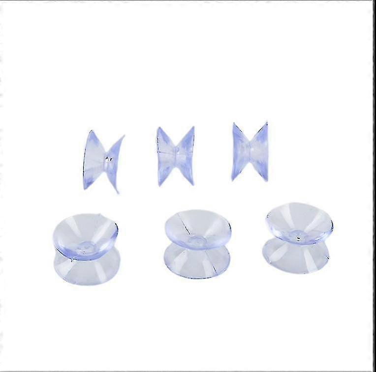 مجموعة جديدة من 10 قطع من أكواب الشفط مزدوجة الجوانب - وسادات الشفط للزجاج وأكواب الشفط البلاستيكية