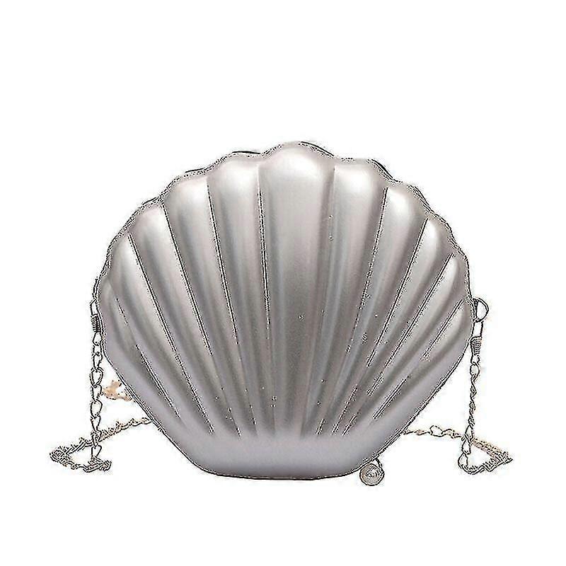 1PC جديد صدف شكل حقيبة الكتف ليزر حورية البحر شل سلسلة محفظة عبر الجسم