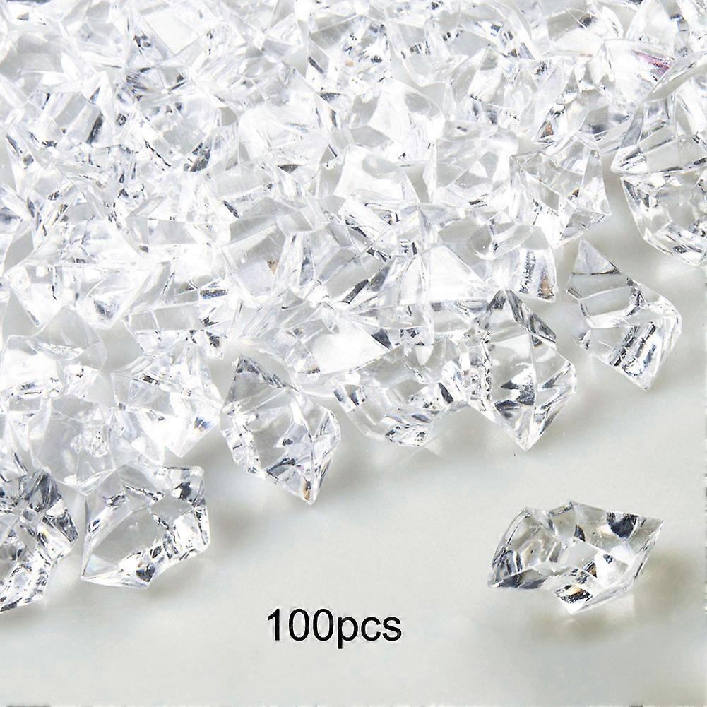 100pcs/Set White Simulation Ice Acrylic Material