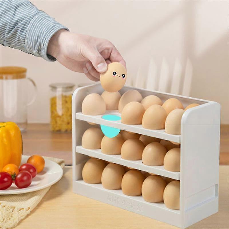 3 Layers Fridge Egg Storage Box Rack Fridge Organizer Container Household Kitchen Egg Keep Fresh Rack Eggs Holder Case