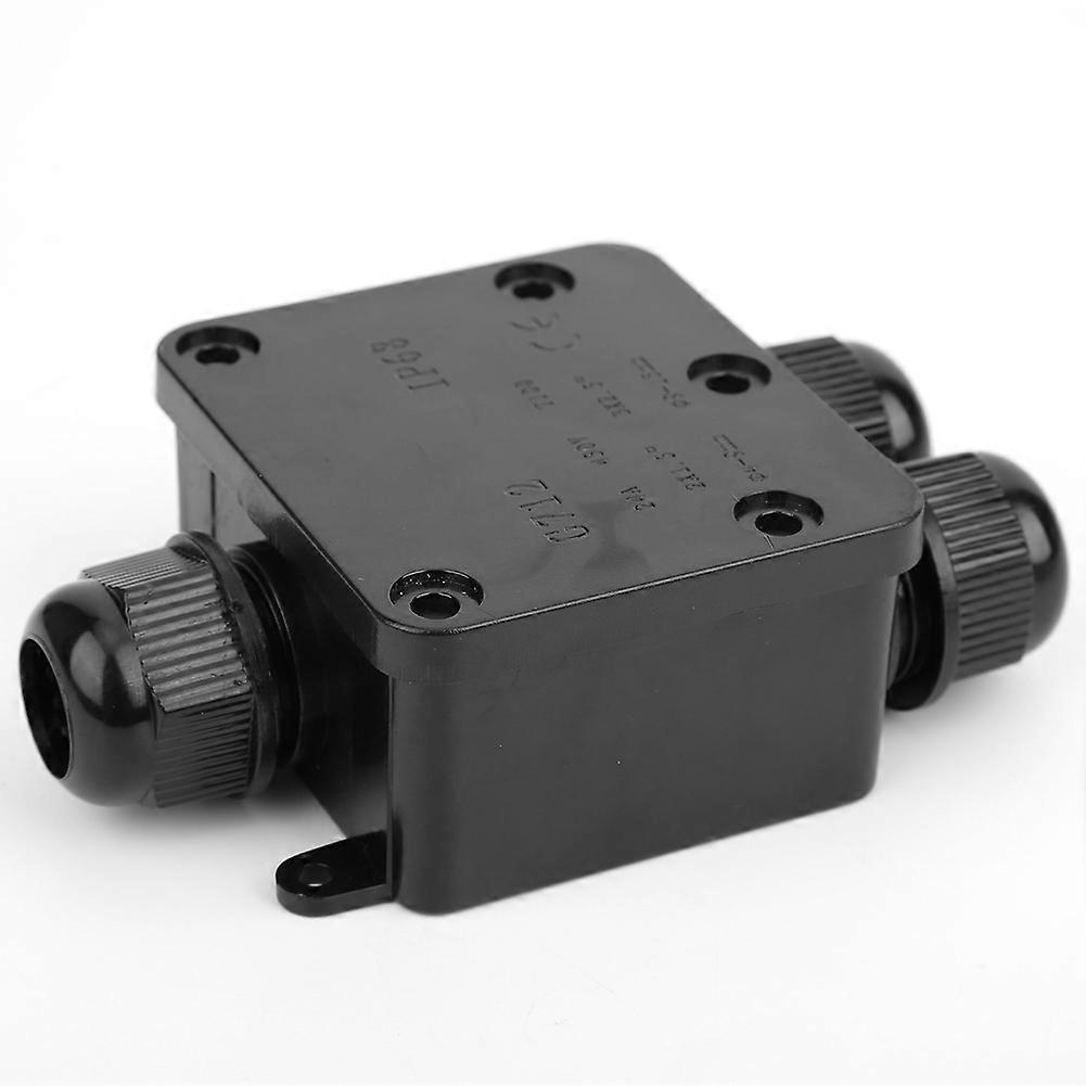 3 Way Y-Shaped Waterproof Junction Terminal Box - IP68 Plastic Cable Connector Case