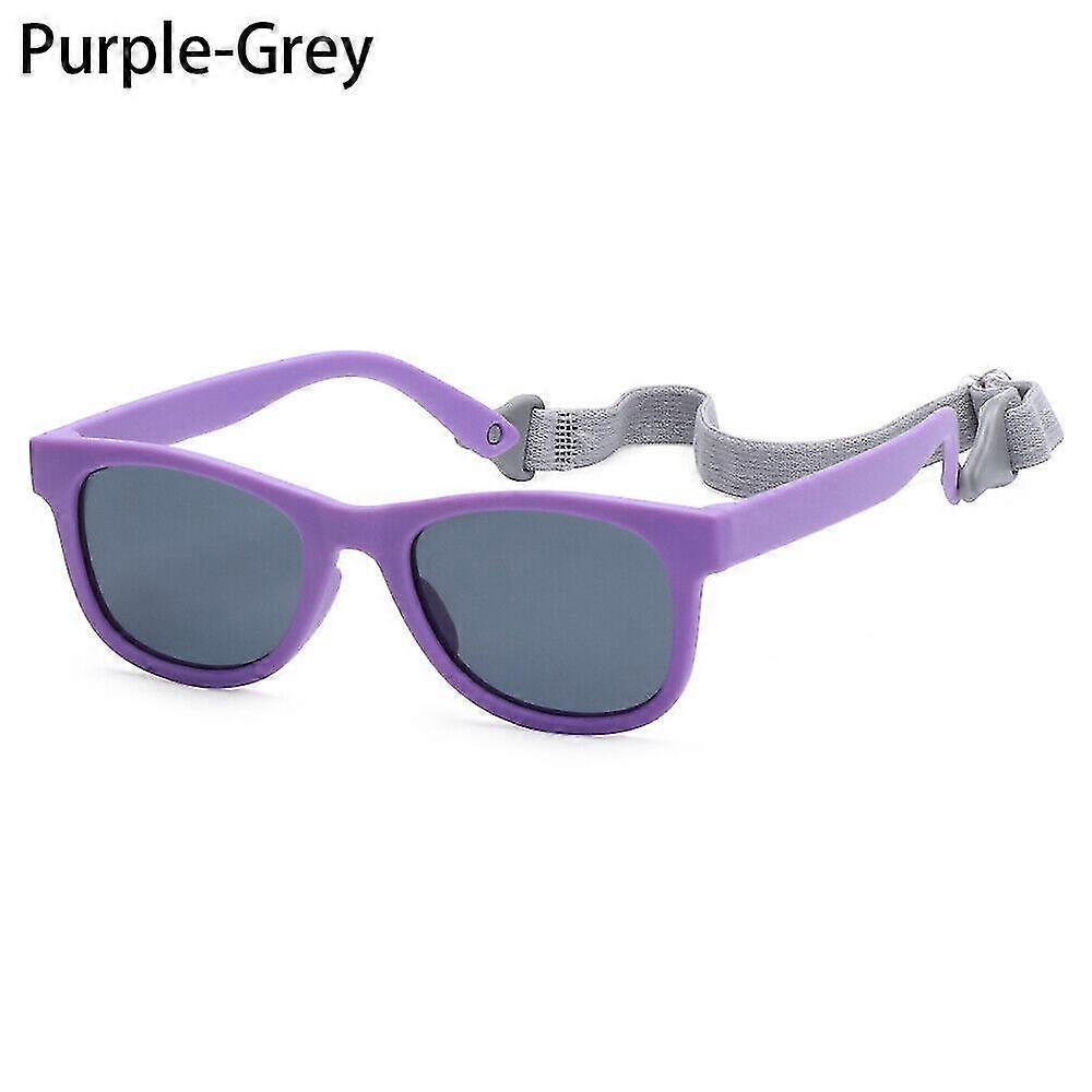 Flexible Polarized Kids Sunglasses With Adjustable For 2-8years Toddler UH[