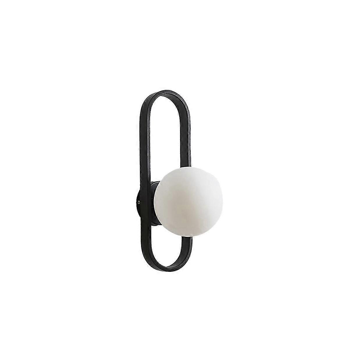 Wall Lamp Bedside Lamp Modern Background Wall Lamp Medieval Globe Wall Lamp Black (without Light)