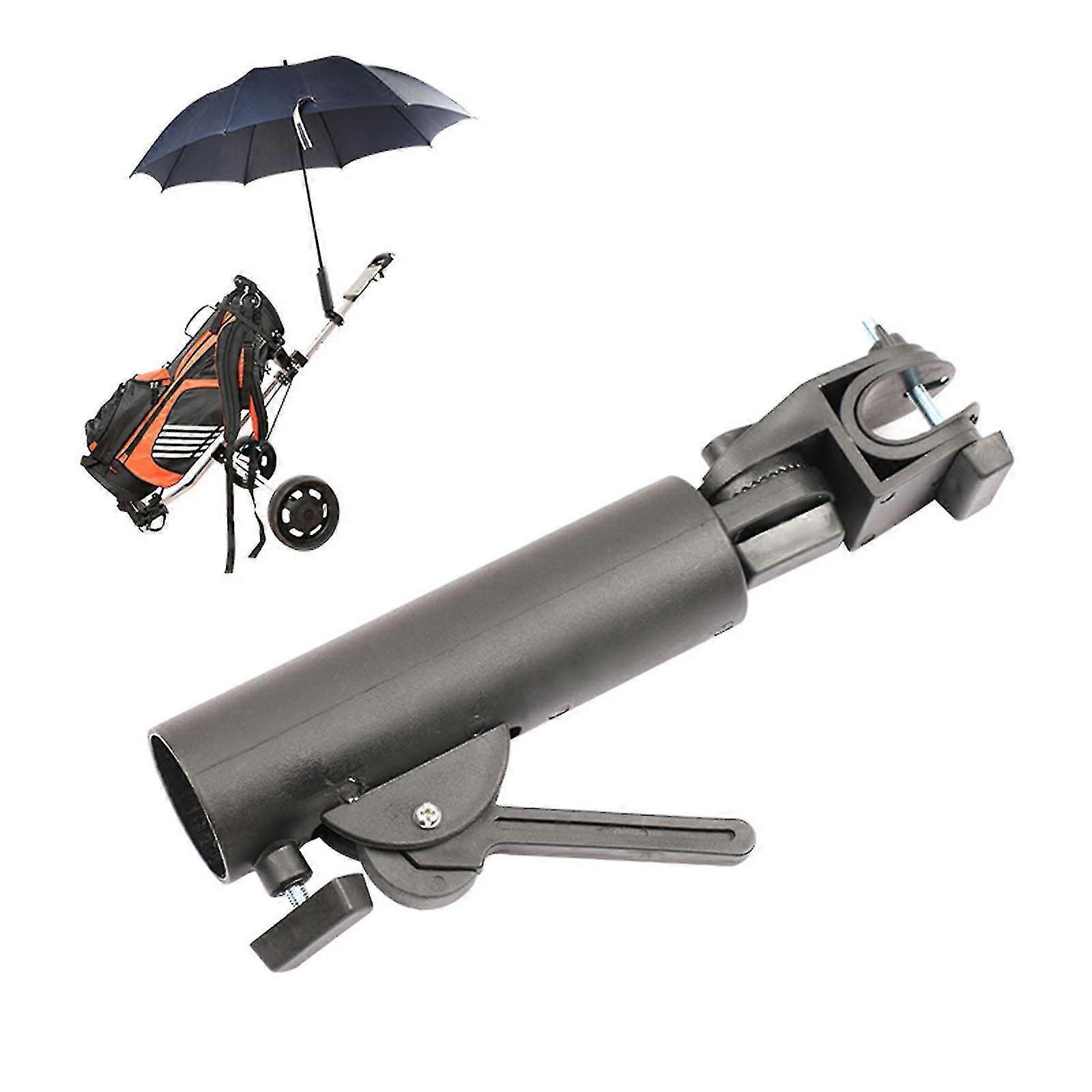 حامل مظلة جولف، حامل مظلة جولف للعربة، حامل مظلة أسود