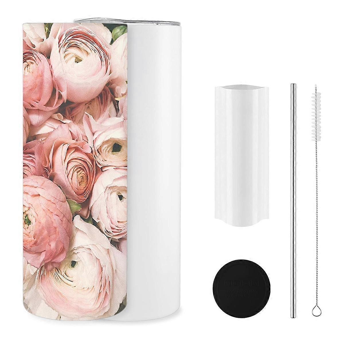 Sublimation Tumbler 20 Oz, Sublimation Blank Tumbler with Lid and Straw for Heat Transfer Projects DIY