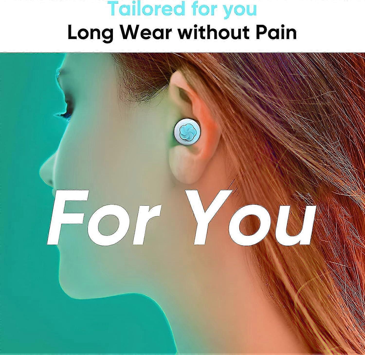 Ear Plugs For Sleeping Noise Cancelling, Silicone Ear Plugs For Noise Reduction, Comfortable Hearing Protection Earplugs