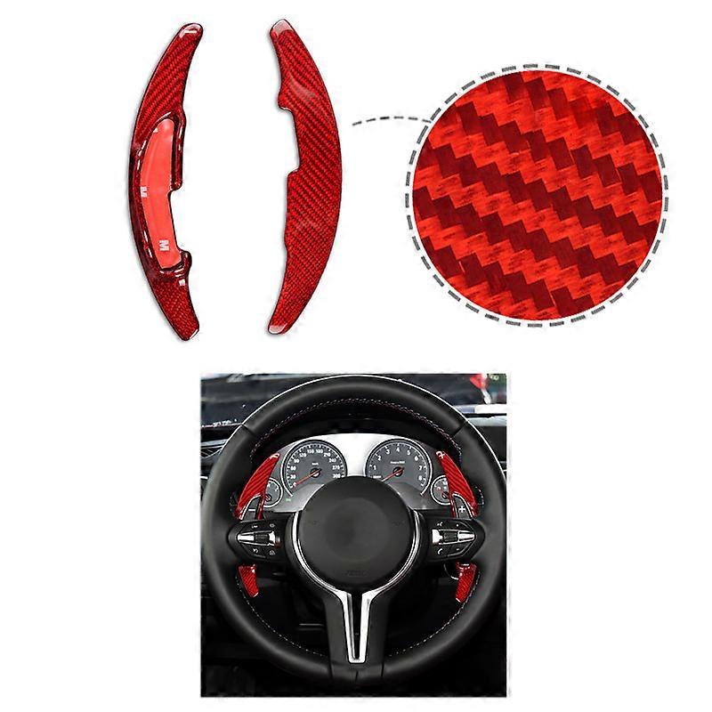 Vehicle Shift Knobs Real Carbon Fiber Steering Wheel Shift Paddle Extended for BMW F87 M2 for BMW F8