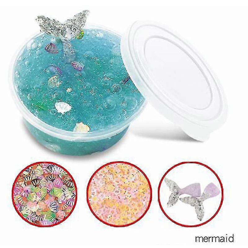 Slime Crystal Mud Diy Toy Glass Mud Combination Mermaid/unicorn/flamingo/starfish Four Themes Shapi Glue