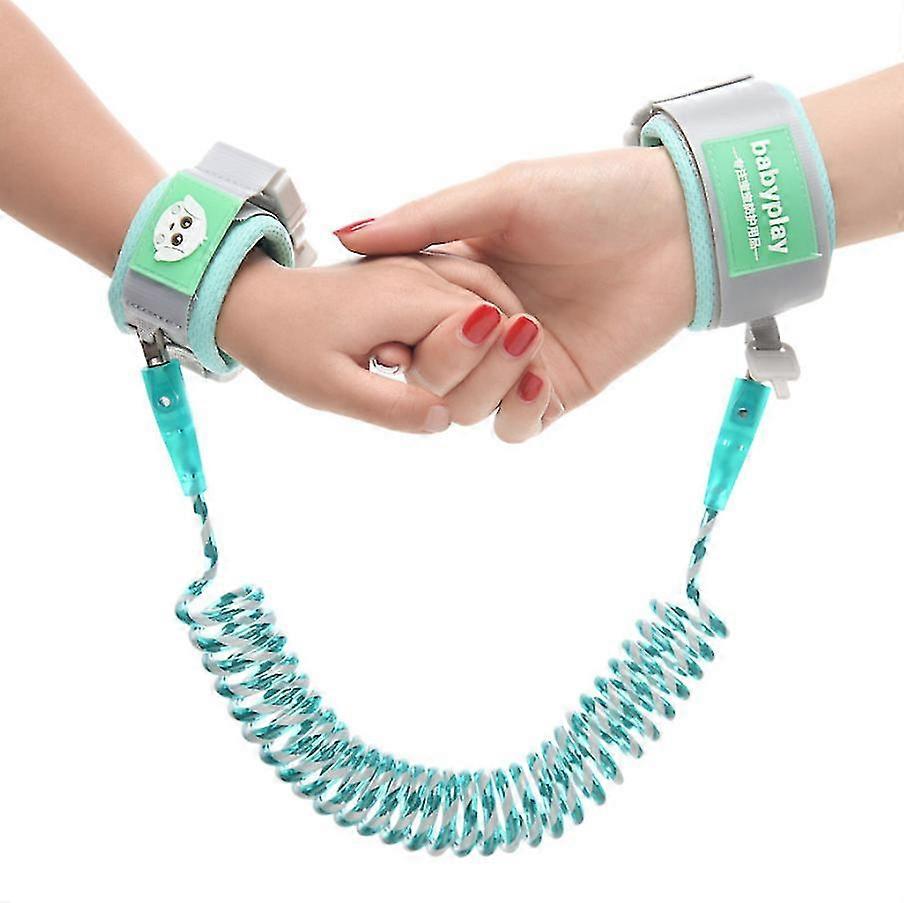 2m Anti Lost Wrist Link Safety Wrist Link For Toddlers, Babies And Kids blue