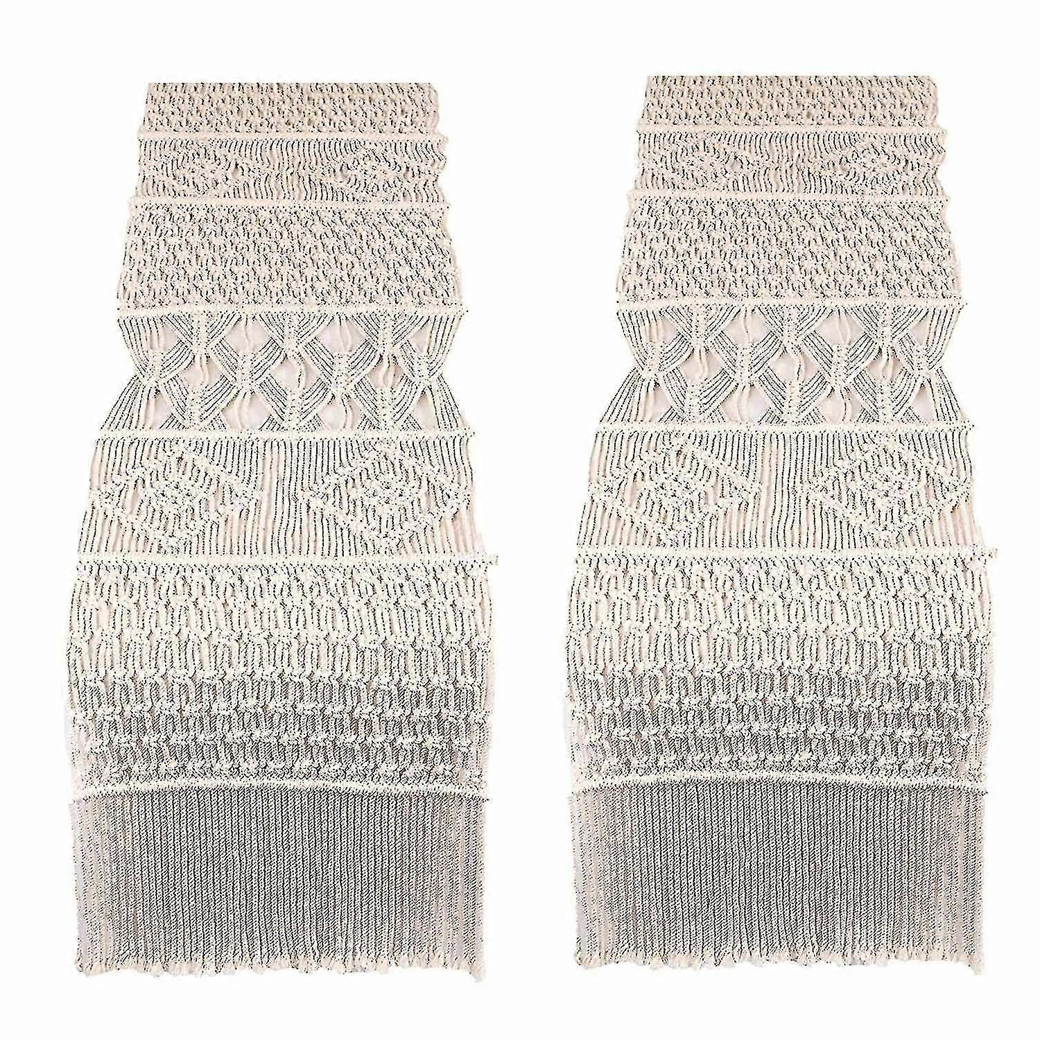 Macrame Table Runner, Boho Wedding Table Decor, Handwoven Vintage