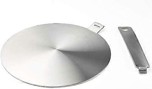 Adaptateur d’induction, disque convertisseur pour table de cuisson à induction, plaque de diffuseur de chaleur avec poignée séparable et base 20cm
