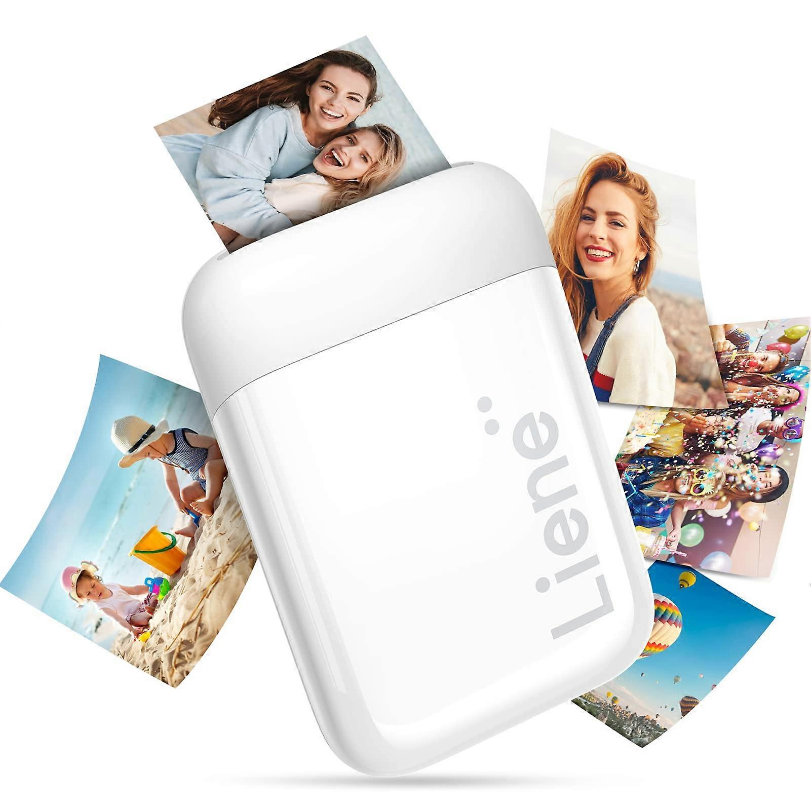 2x3 Inch Mini Photo Printer Wireless Smartphone Instant Picture Printer with 5 ZINK Technology Adhesive Paper BT5.0 Connecting Compatible with iOS & A