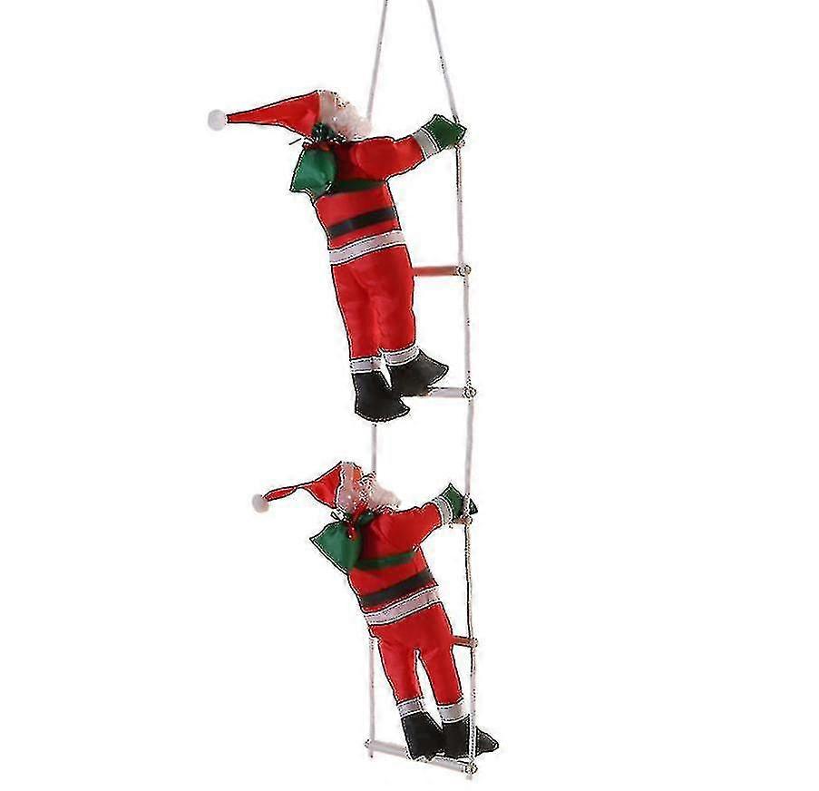 Climbing Hanging Santa Claus On Rope Ladder Christmas Tree Hanging Ornament, @bugu