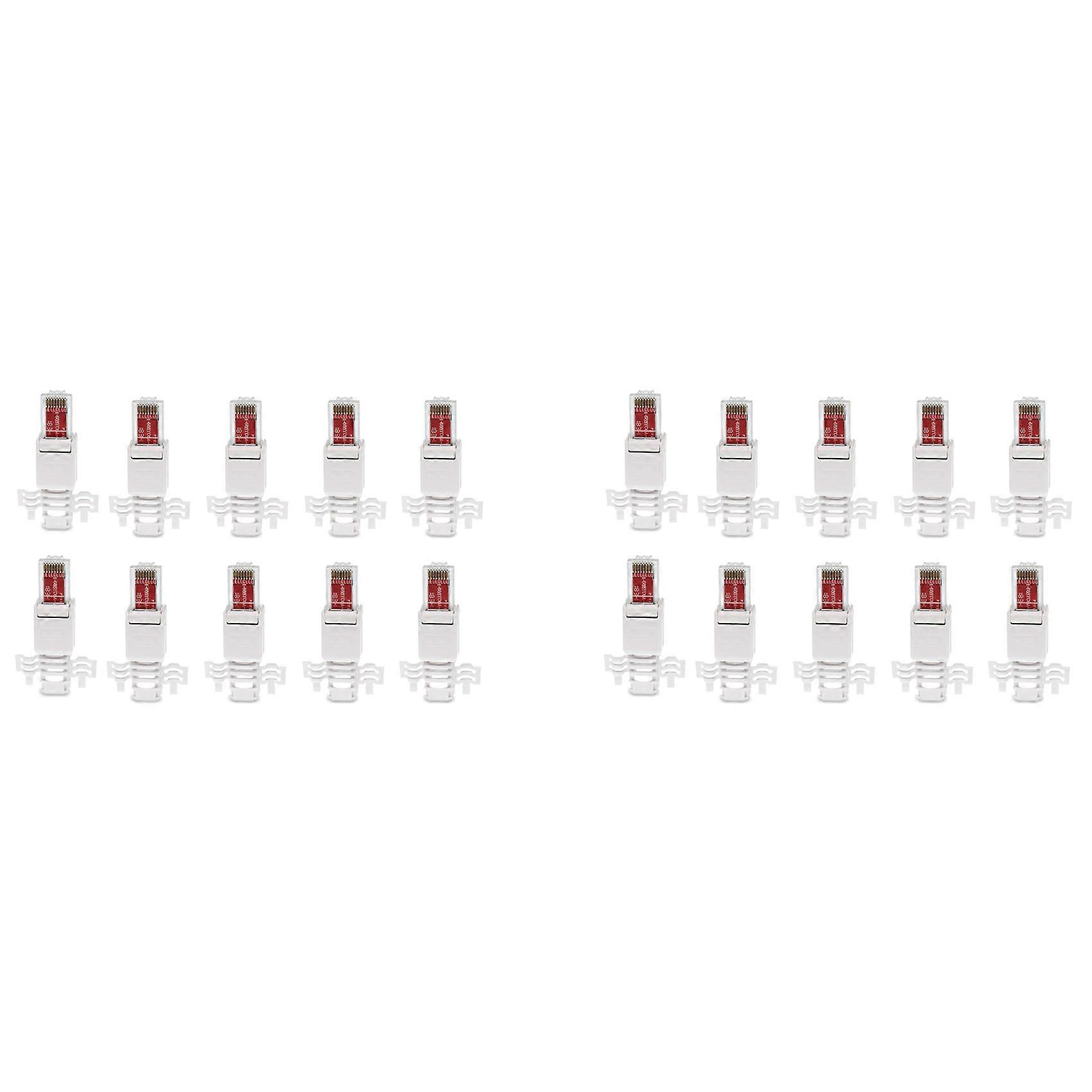 20 Network Plug Tool-Free RJ45 CAT6 LAN UTP Cable Plug Without Tools CAT5 CAT7 Installation Cable P