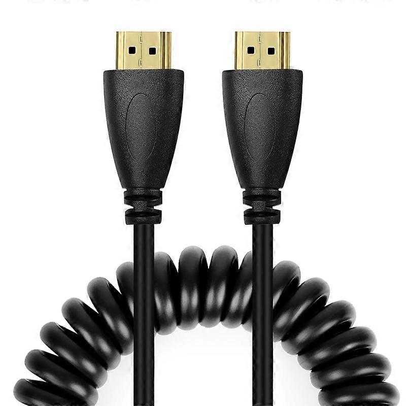 60cm-2m HDMI-Stecker zu HDMI-Stecker Spiralkabel