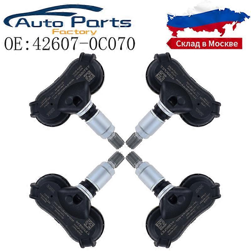 4PCS 42607-0C070 426070C070 New Tire Pressure Monitor Sensor TPMS For 2008-2013 Toyota Sequoia Tundra Sienna 315MHZ