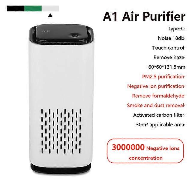 Air Purifier Air Cleaner for Home HEPA Filters USB cable Low Noise Portable Car home xiomi Air Purifier with Night Light Desktop