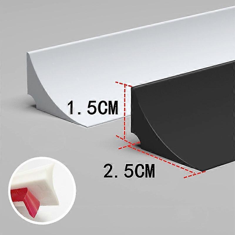 1/3m Silicone Water Stopper Strip Bendable Kitchen Countertop Retaining Bathroom Shower Dam Flood Barrier for Shower SeparationCraft Pipe Cleaners