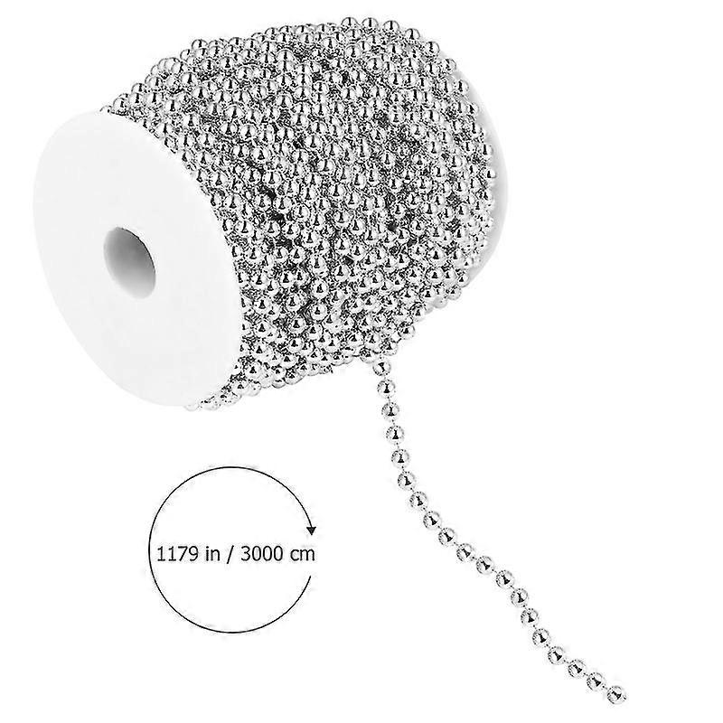 1 Roll Imitation Pearl Beads Chain Diy Faux Pearl Bead String For Wedding Decor