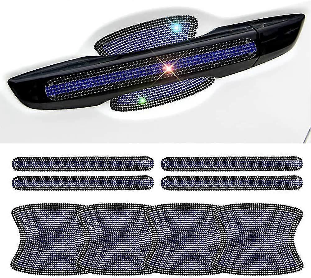 8pcs Two-color Combination Car Door Handle Protector