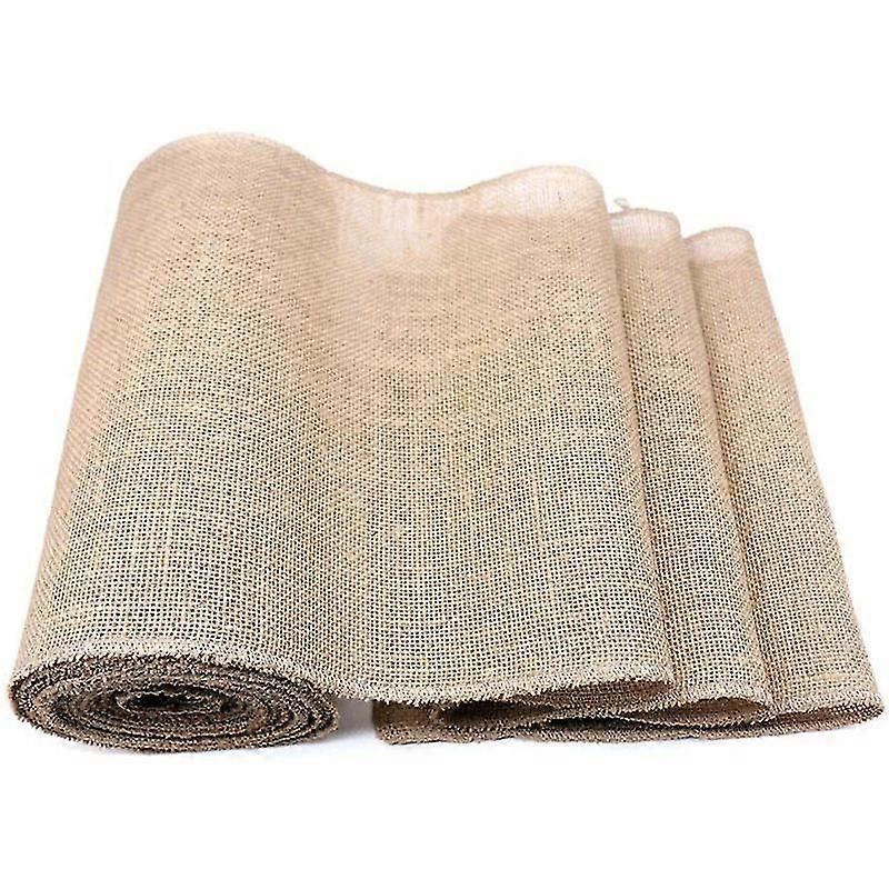 Qqdd Jute Table Runner, Jute Ribbon, 30 Cm Wide