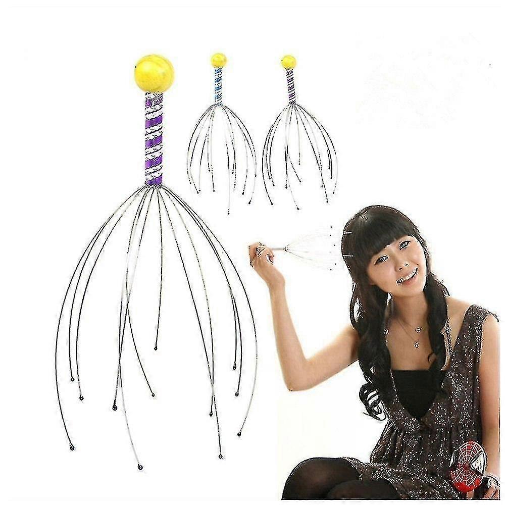 Handheld Octopus-Shaped Head Scratcher Massager