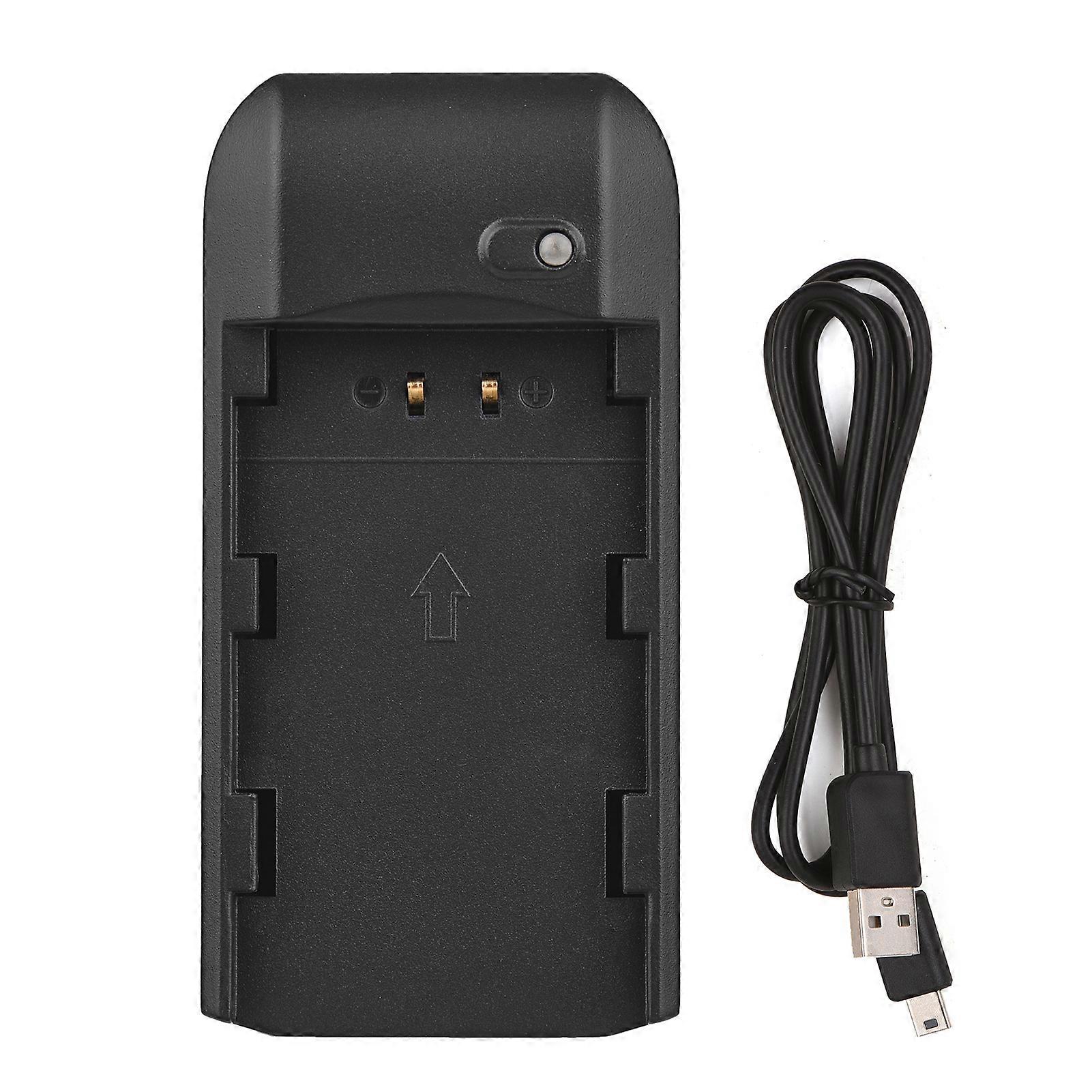 Mini Portable NP-FV5 PLUS Battery Charger with Indicator Light USB Charging Cable