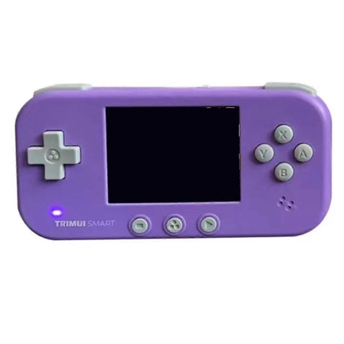 Console de jeu portable intelligente 2,4 pouces Mini console de jeux à main préinstallée Jeux classiques avec carte de 32 Go (violet)