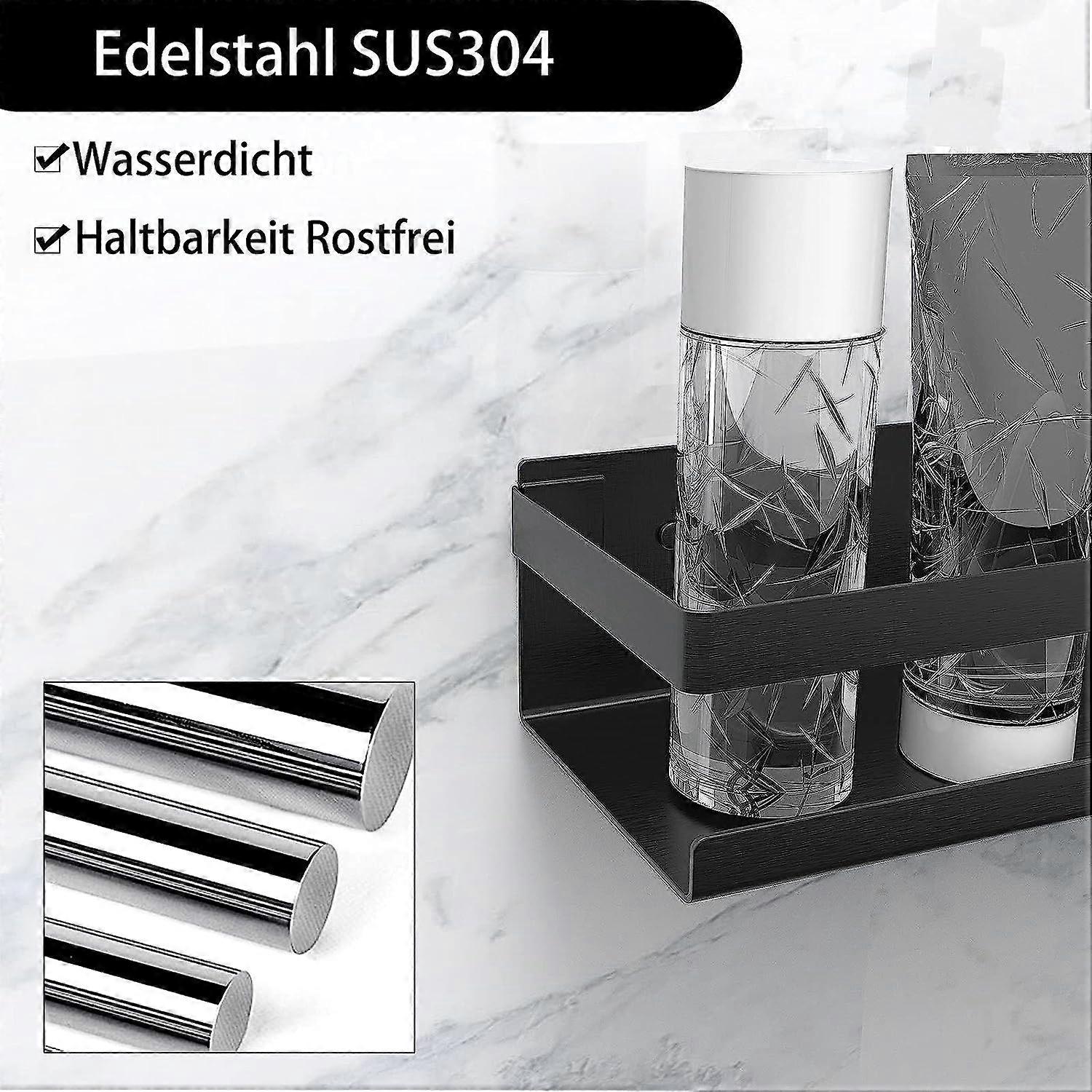 Shower Shelf, Bathroom Shelf Without Drilling, Shower Caddy, Stainless ...