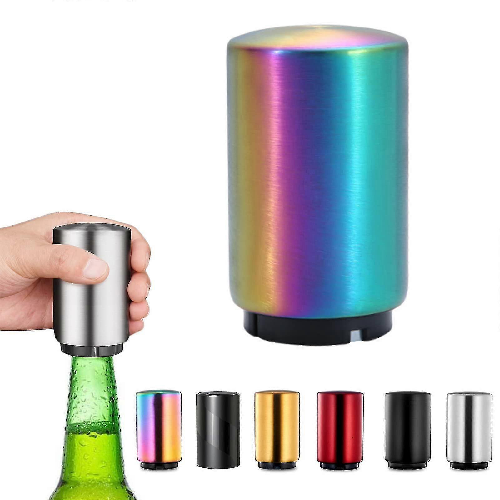 Magnetic Beer Bottle Opener,push Down Beer Bottle Opener, Beer Bottle Cap Opener With Magnet,kitchen Gadgets For Men