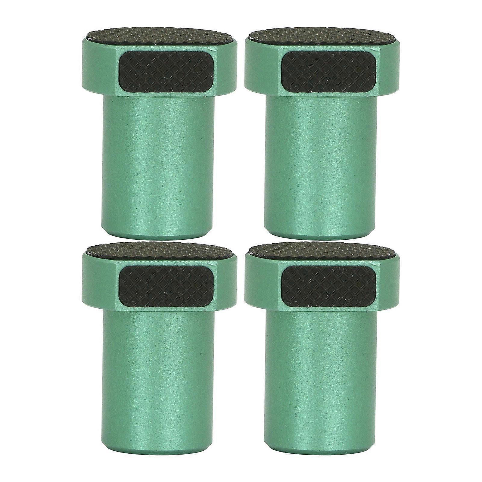 4 יח '19 מ"מ ספסל כלב ירוק אלומיניום שולחן עבודה יתד לעצור בלם עם כרית נגד החלקה לעיבוד עץ