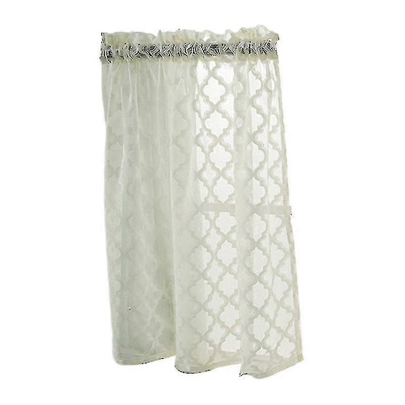 Decorative Short Curtain Washable Polyester Smooth Surface Door Drape For Home
