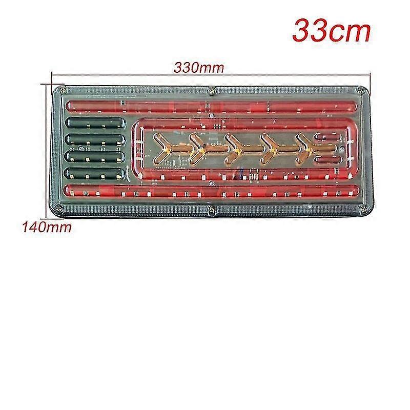 2x 24v Dynamic Led Car Truck Tail Rear Light Turn Signal Rear Brake Lights Reverse Signal Lamp Trailer Camion Camper Carav Van
