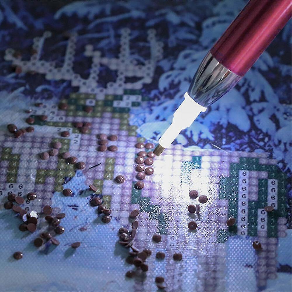 5d timanttipistepora kynäkynä led-valo kirjonta maalaus gadgetit helppokäyttöinen-MXBC