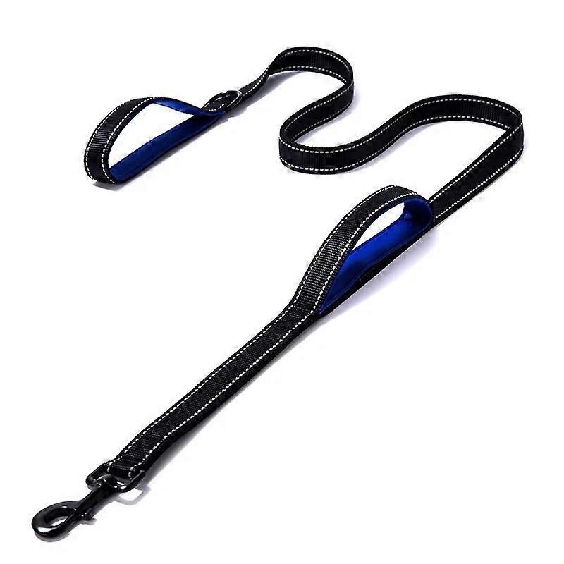 1.5/1.8m Double Handle Big Dog Rope Reinforced Double-layer Sided Reflective Traction Dog Leash 2.5cm Nylon Webbing Pet Dog Lead