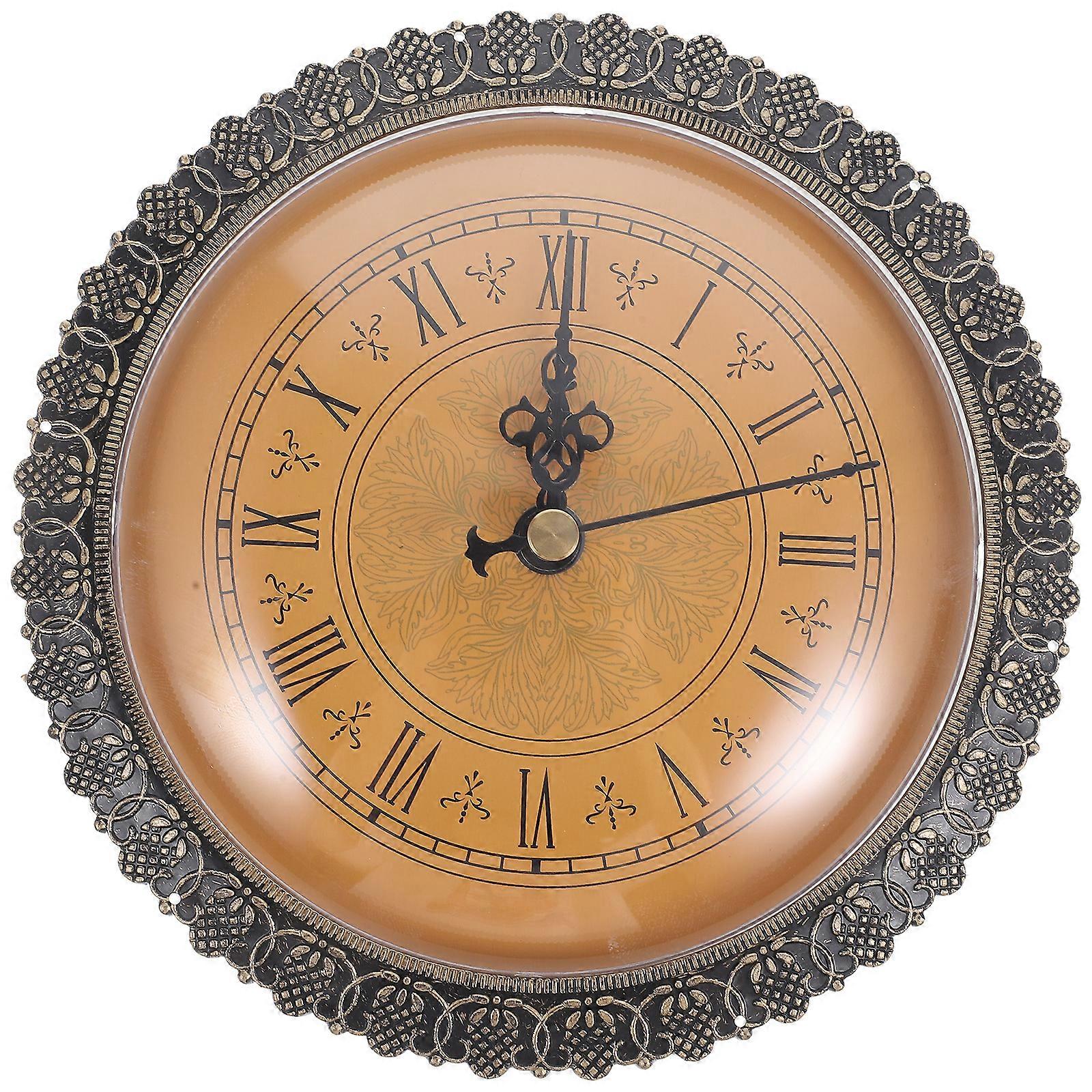 Roman Number Round Clock Head Vintage Clock Insert DIY Clock Insert with Clock Movement