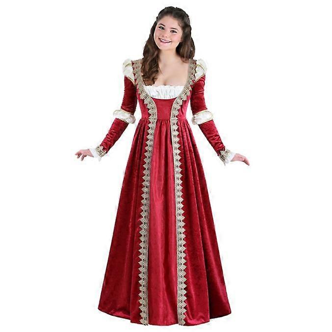 Samt Langarm Abendkleid Queen Court Vintage Langes Kleid Party Kleid